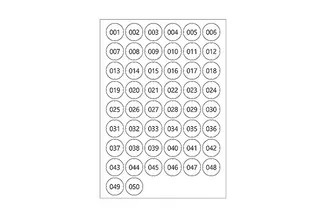 GL7p Number Sticker 501 – 550 1 GL7p Number Sticker 501 – 550