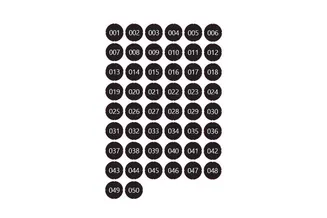 GL7p Number Sticker BK 201 – 250 1 GL7p Number Sticker BK 201 – 250