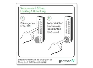 GL7p Label - PIN operation instruction - WSG