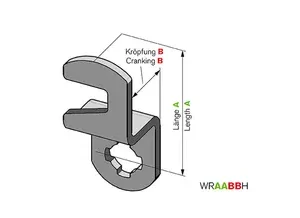 GL7p WR4010H/3 offset cam with hook end