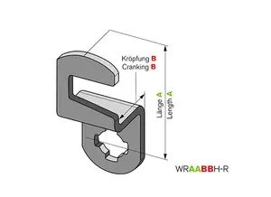 GL7p WR3503H-R offset cam with hook end